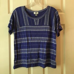 Blue striped tee